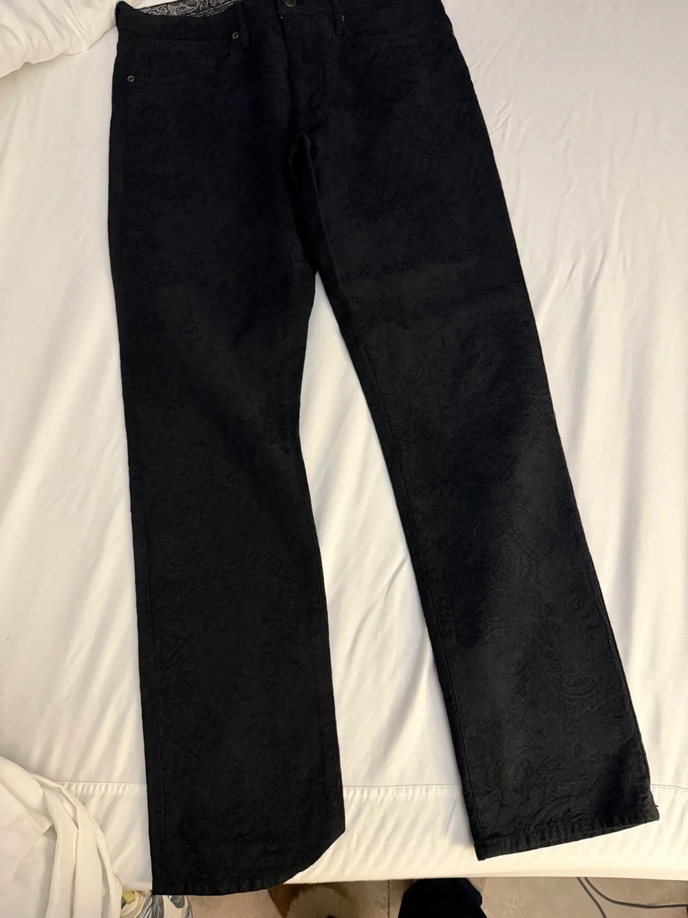 ROBERT GRAHAM Jaren Straight Paisley Print Jeans